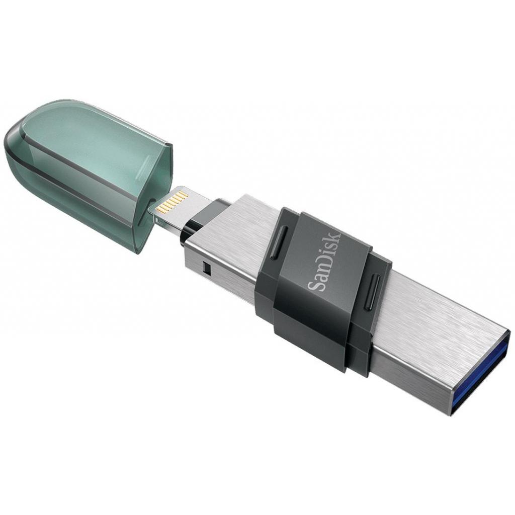 USB флеш накопичувач SanDisk 128GB iXpand USB 3.1/Lightning (SDIX90N-128G-GN6NE) - зображення 4