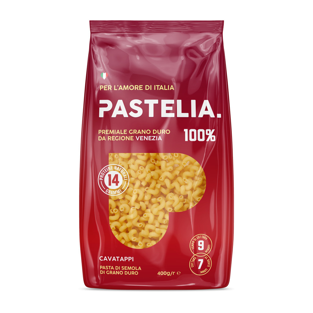 Макарони Pastelia Ріжки кручені 400 г (4820167530402) - зображення 1