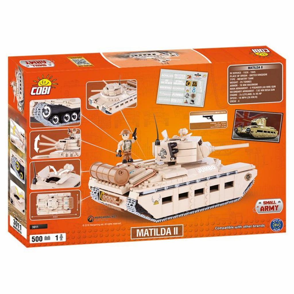 Конструктор Cobi World Of Tanks Матільда, 500 деталей (COBI-3011) (5902251030117) - зображення 6