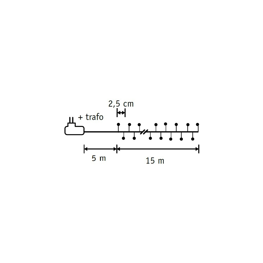 Гірлянда Luca Lighting кластер, срібна струна, 20 м, теплий білий (8718861852684) - зображення 5
