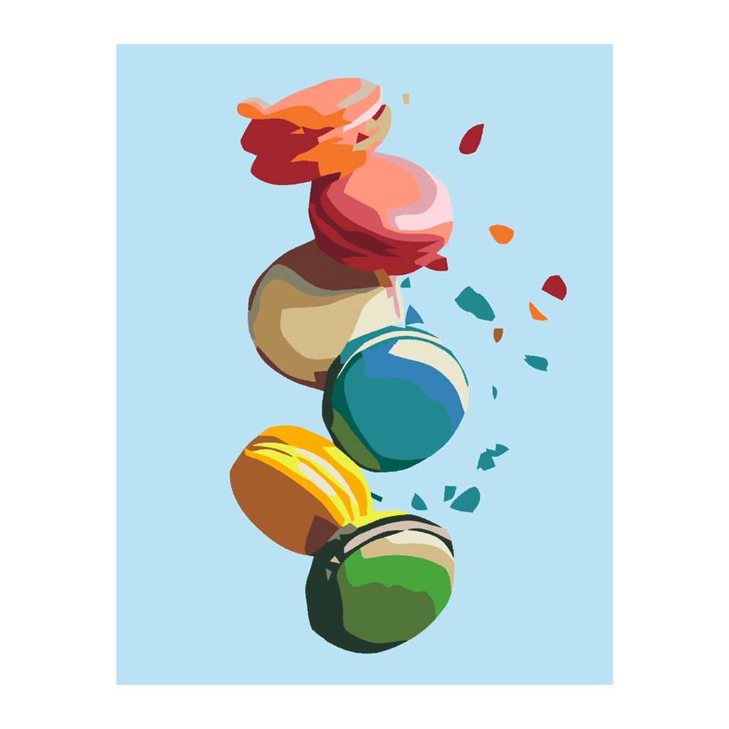 Картина по номерам Rosa Star Macarons 35х45 см (4823098514169) - зображення 1