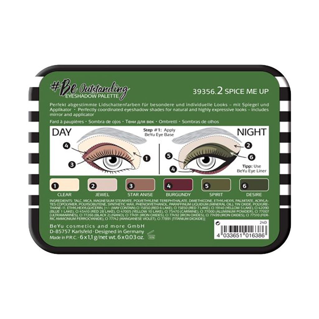 Тіні для повік BeYu Be Outstanding 02 - Spice Me Up (4033651016386) - зображення 3