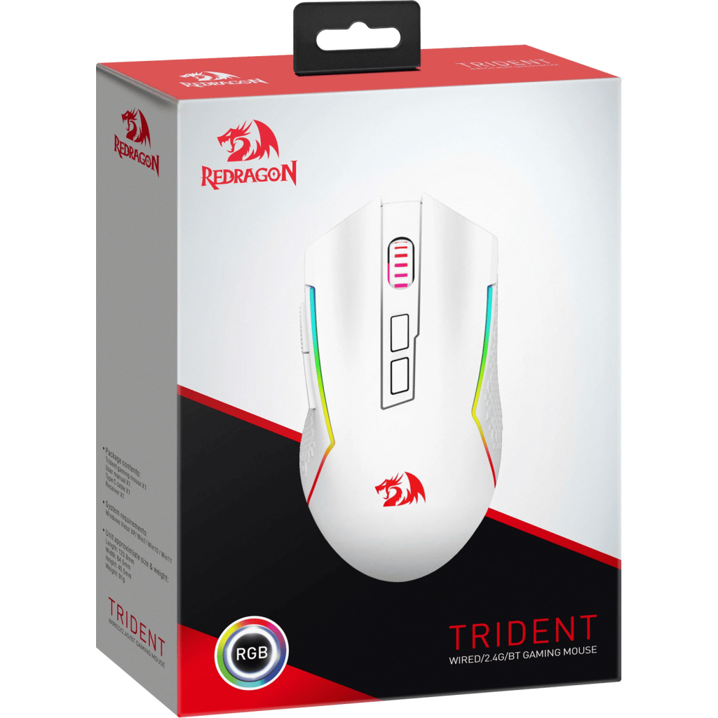 Мишка Redragon Trident Wireless White (71864) - зображення 11