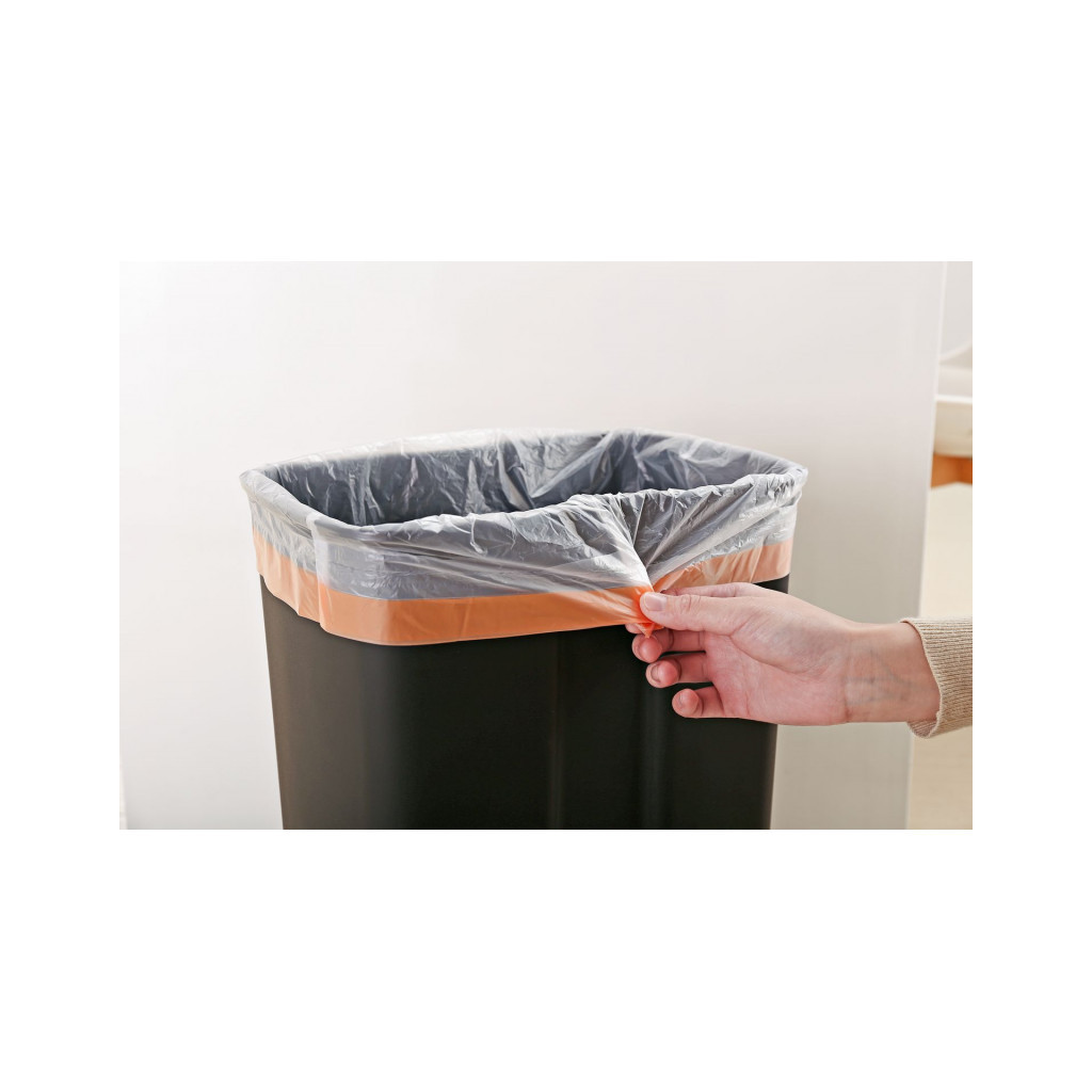 Контейнер для сміття JAH з педаллю і внутрішнім відром срібний металік 30 л (6311) - изображение 8