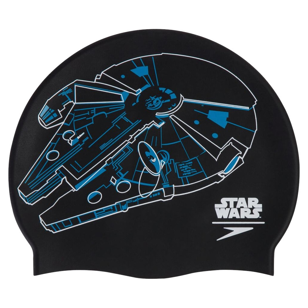 Шапка для плавання Speedo Millenium Falcon Slogan Prt Cap чорний 8-08385D675 OSFM (5053744485225) - зображення 2