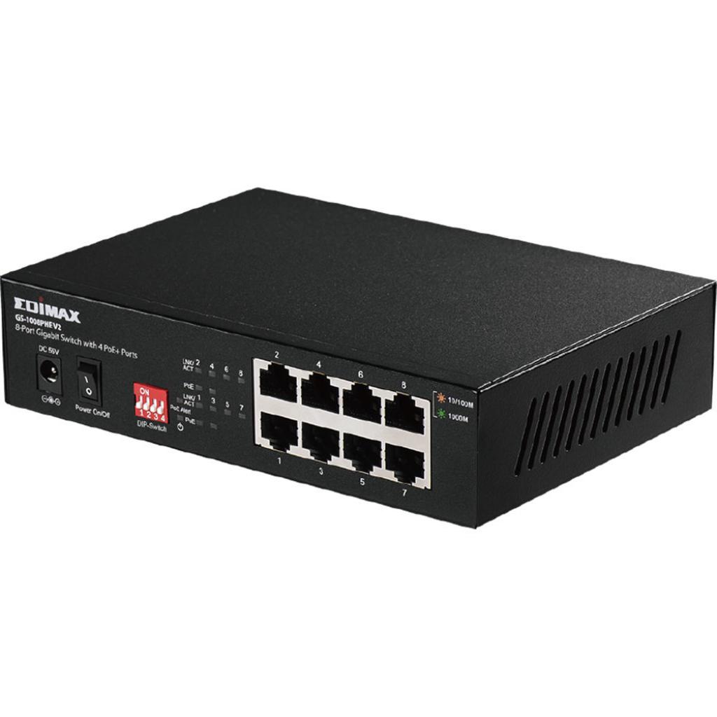 Комутатор мережевий Edimax GS-1008PHE V2 - зображення 1