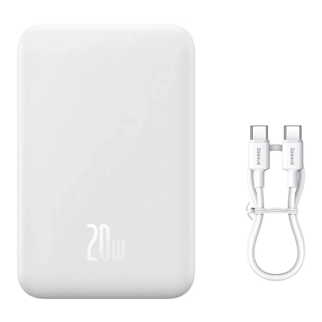 Батарея універсальна Baseus Magnetic Mini Wireless 20000mAh 20W, White (PPCX150002) - изображение 8