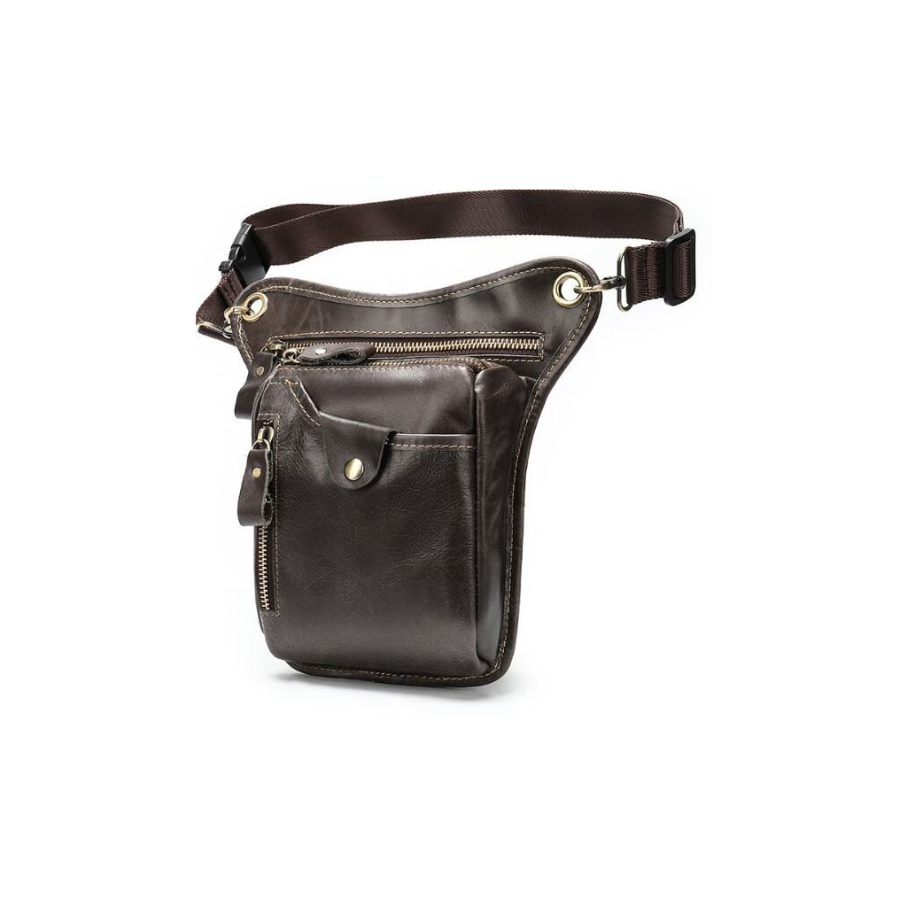 Сумка Vintage На пояс Коричнева (14939) - зображення 3