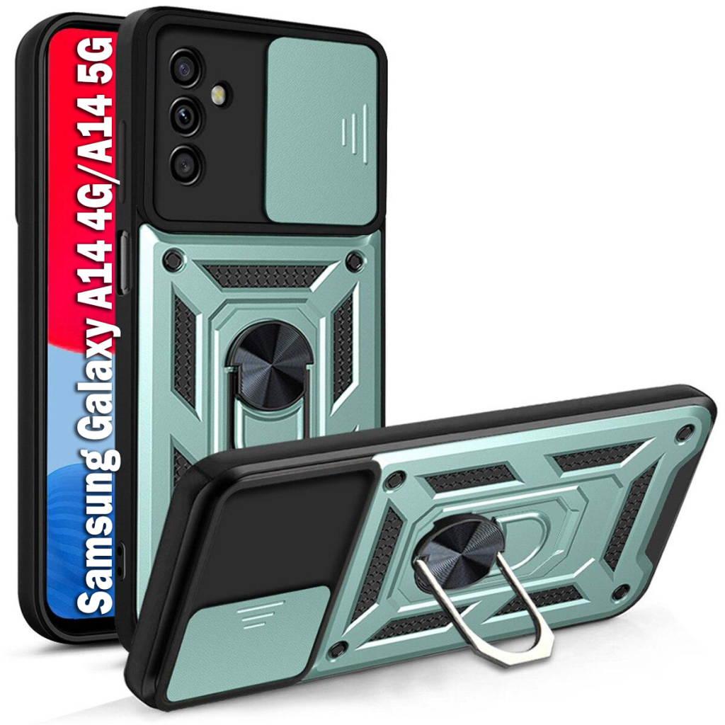 Чохол до мобільного телефона BeCover Military Samsung Galaxy A14 4G SM-A145/A14 5G SM-A146 Dark Green (709147) - зображення 1