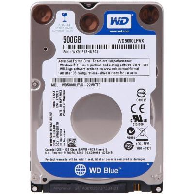 Жорсткий диск для ноутбука 2.5" 500GB WD (WD5000LPVX) - зображення 1
