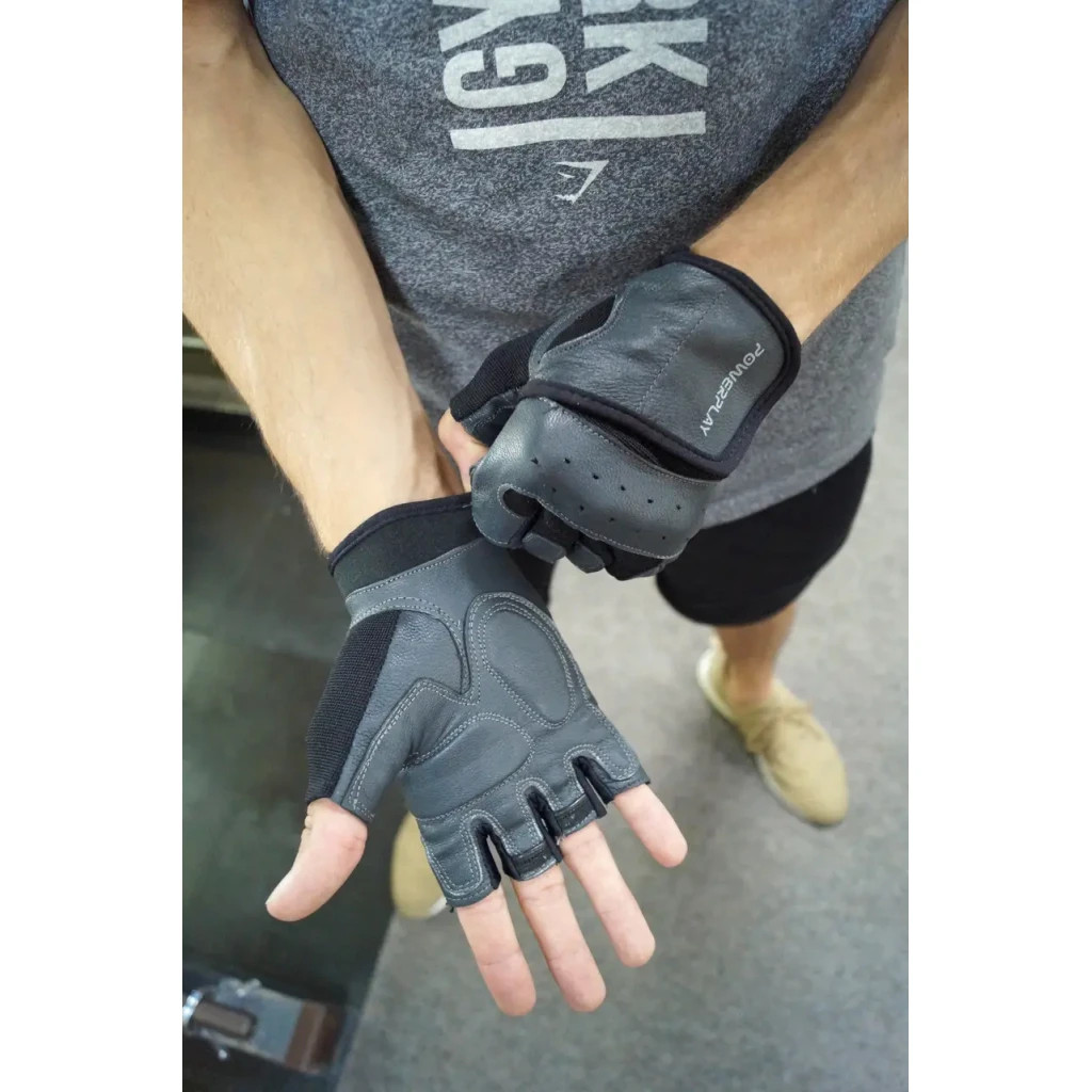 Рукавички для фітнесу PowerPlay 2229 Чорні L (PP_2229_L_Black) - зображення 6