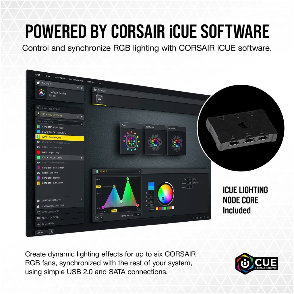 Кулер до корпусу Corsair ML140 RGB Elite Premium Dual Pack (CO-9050119-WW) - зображення 12