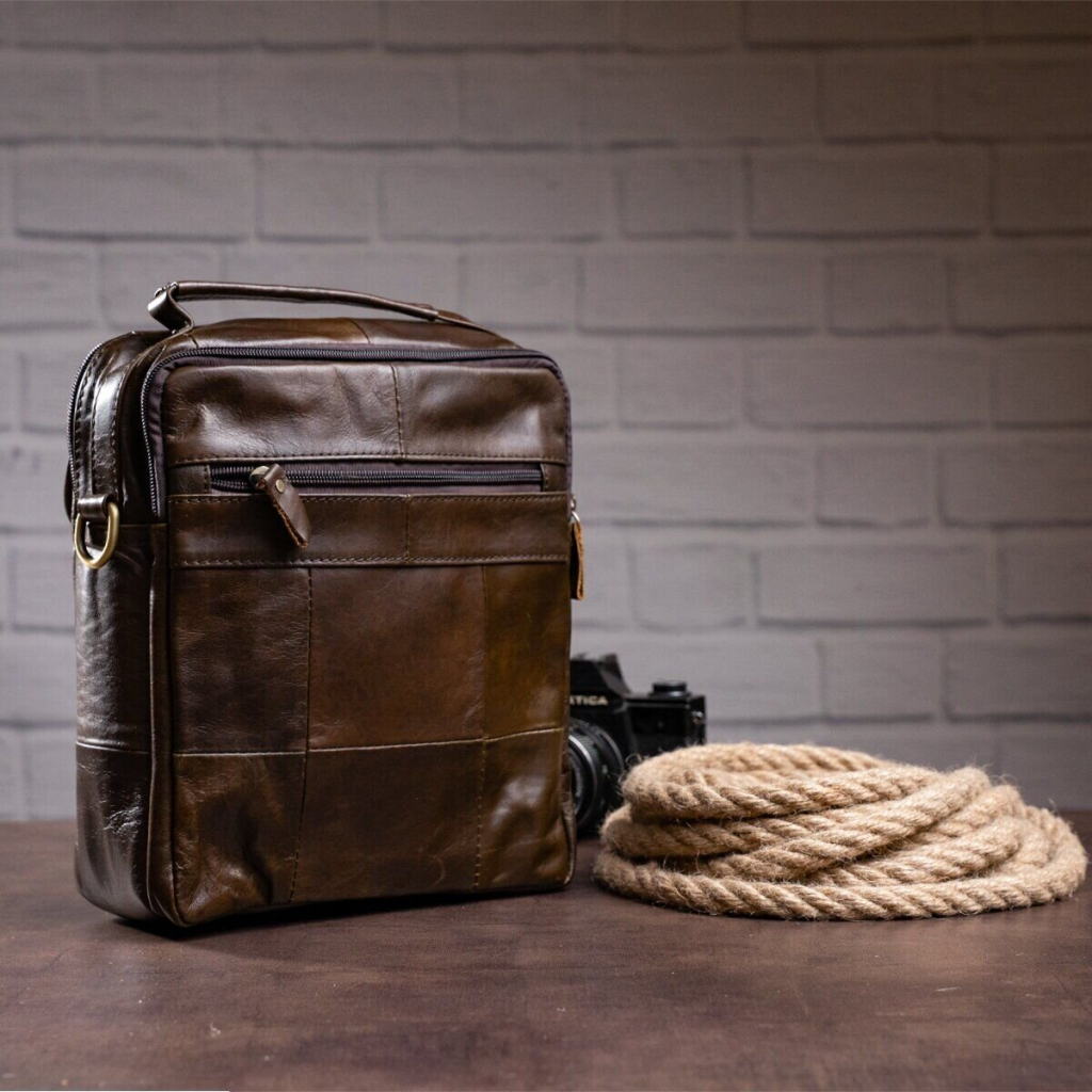 Сумка Vintage Коричнева (14764) - зображення 12