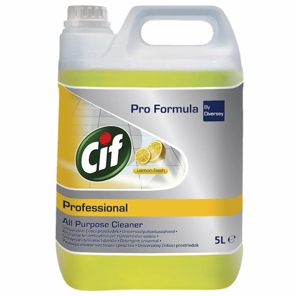 Рідина для чищення ванн Cif Professional Lemon Fresh для водостійких поверхонь 5 л (7615400116607) - изображение 1