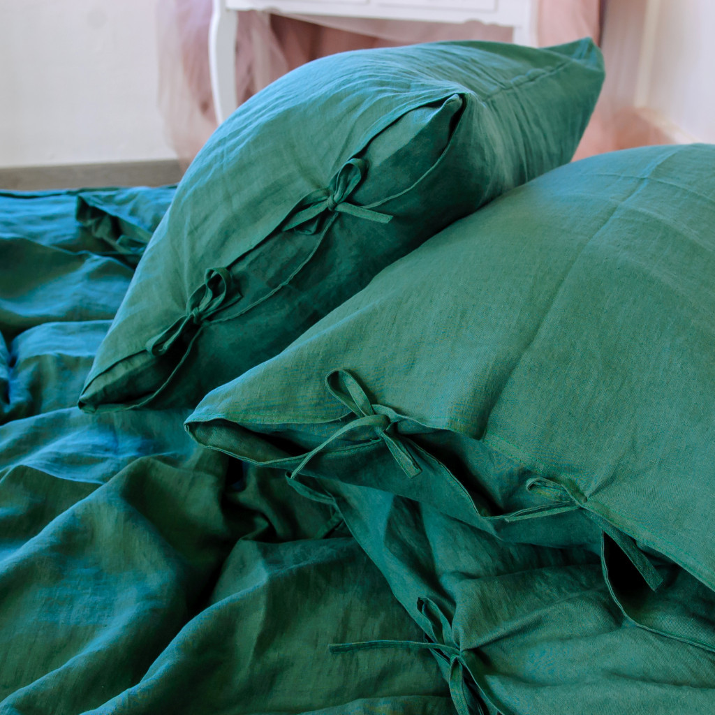 Постільна білизна MirSon Льон Green Apple 175х210 (2200005371121) - зображення 3