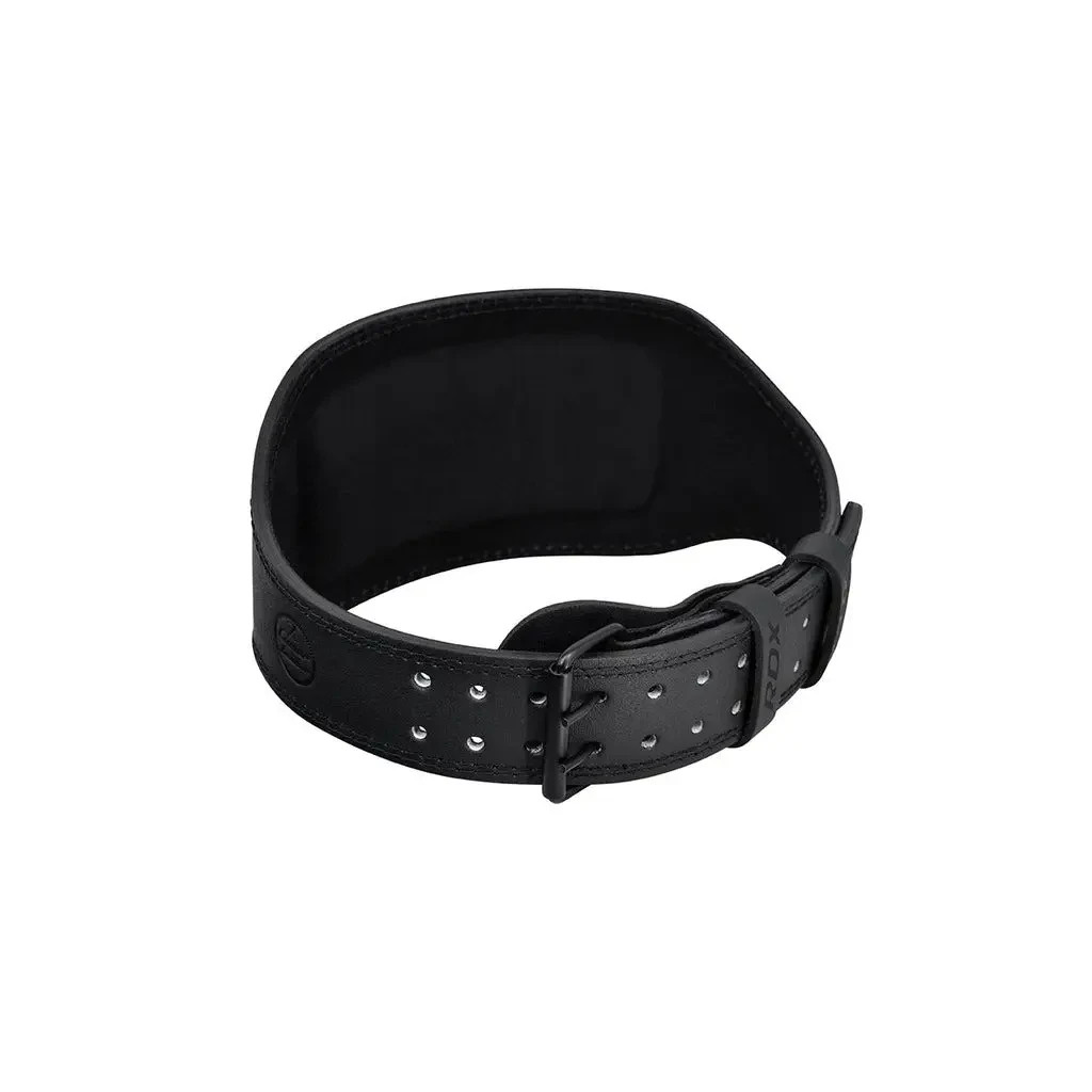Атлетичний пояс RDX 6 шкіряний Full Black M (WBS-6FB-M) - зображення 3