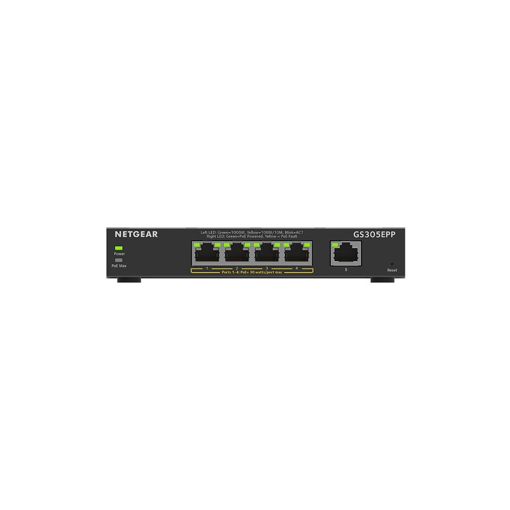 Комутатор мережевий Netgear GS305EPP-100PES - зображення 1