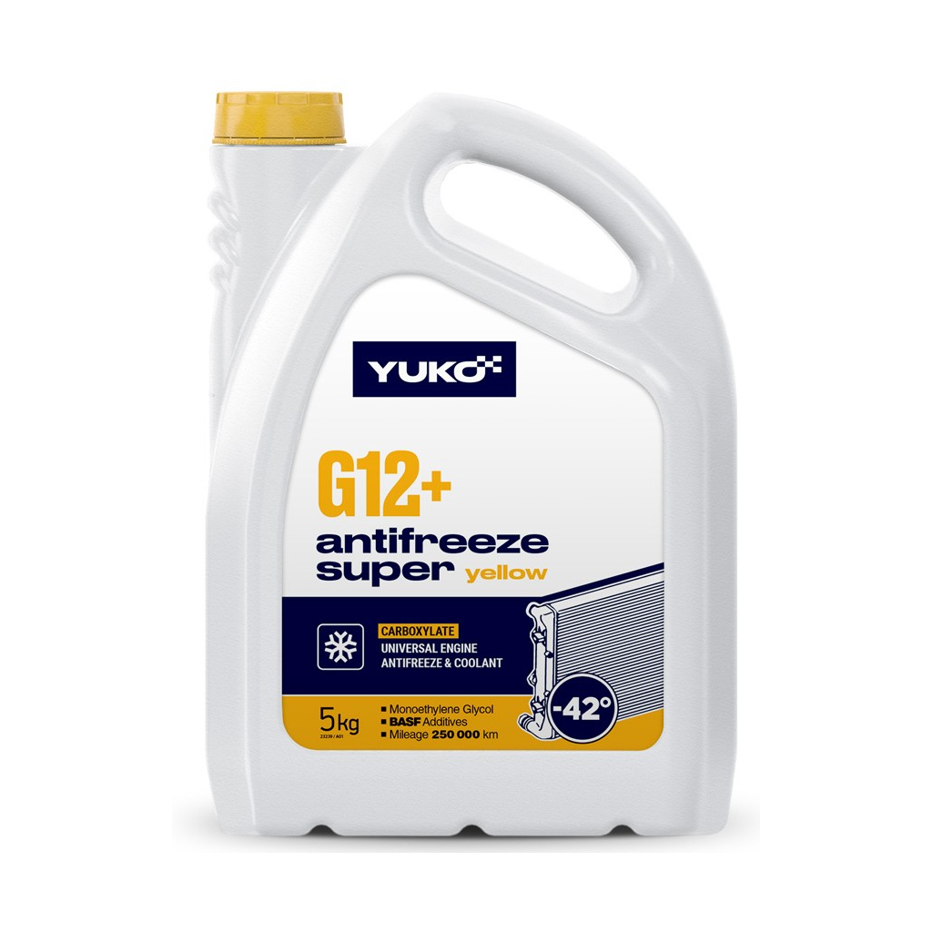 Антифриз Yuko -40 Super G12+ жовтий .5л (4823110403754) - изображение 1