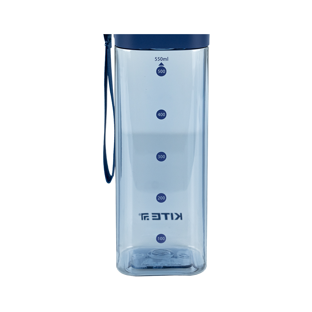 Поїльник-непроливайка Kite квадратна, 550 мл, блакитна (K24-1209-1) - зображення 3