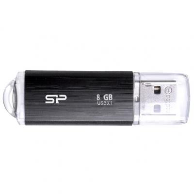 USB флеш накопичувач Silicon Power 8GB Blaze B02 Black USB 3.0 (SP008GBUF3B02V1K) - зображення 1