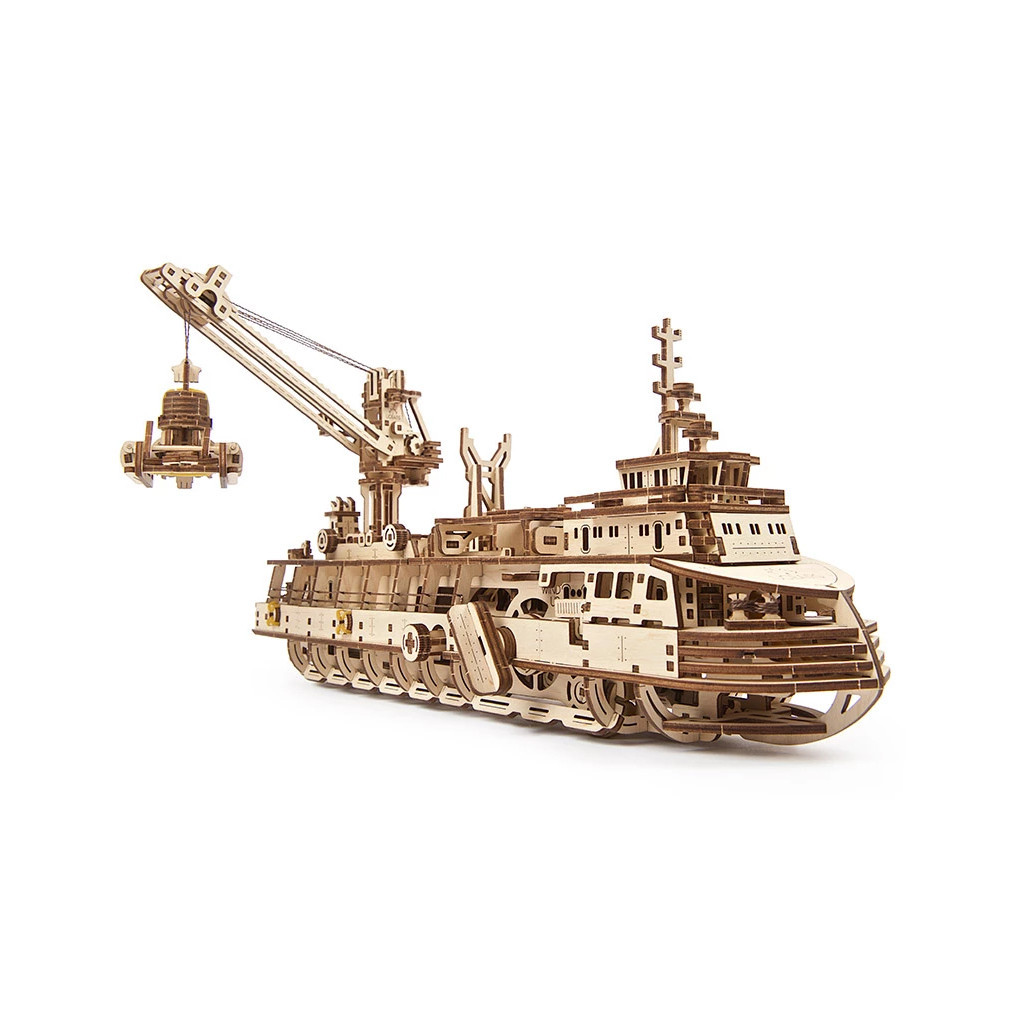 Конструктор Ugears Науково-дослідне судно (70135) - зображення 1
