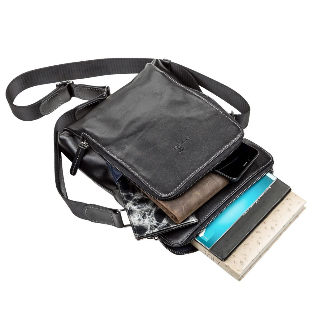 Сумка Shvigel Шкіряна Чорна (11101) - зображення 5