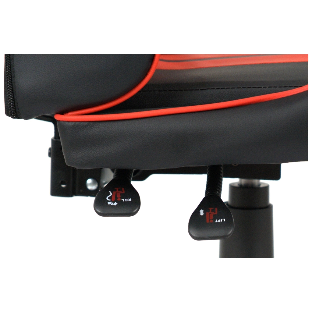 Крісло ігрове Аклас Стрік Light ANF Червоний (PU-чорний/червоний) (00160344) - зображення 10