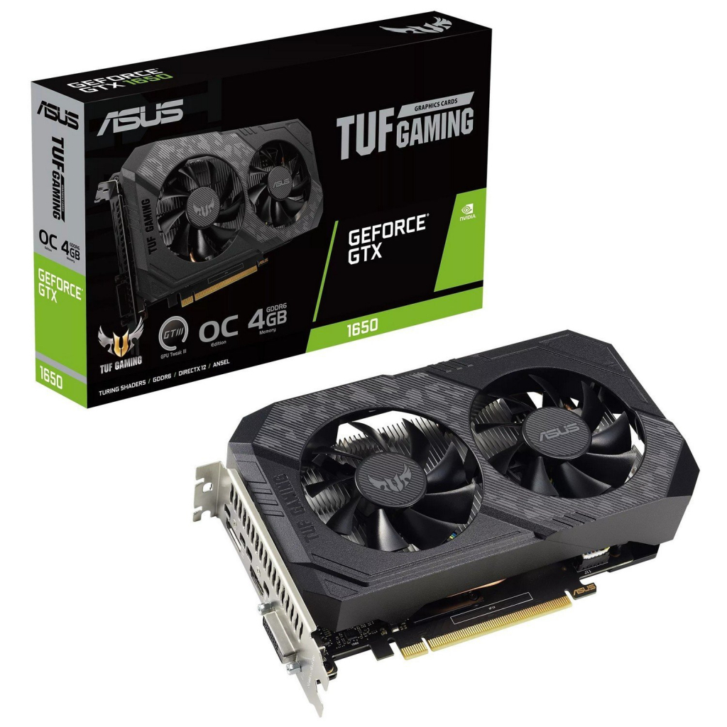 Відеокарта ASUS GeForce GTX1650 4096Mb TUF OC D6 P V2 GAMING (TUF-GTX1650-O4GD6-P-V2-GAMING) - зображення 2