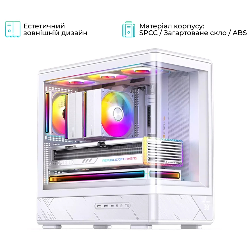 Корпус для ПК JONSBO D200 White - зображення 6