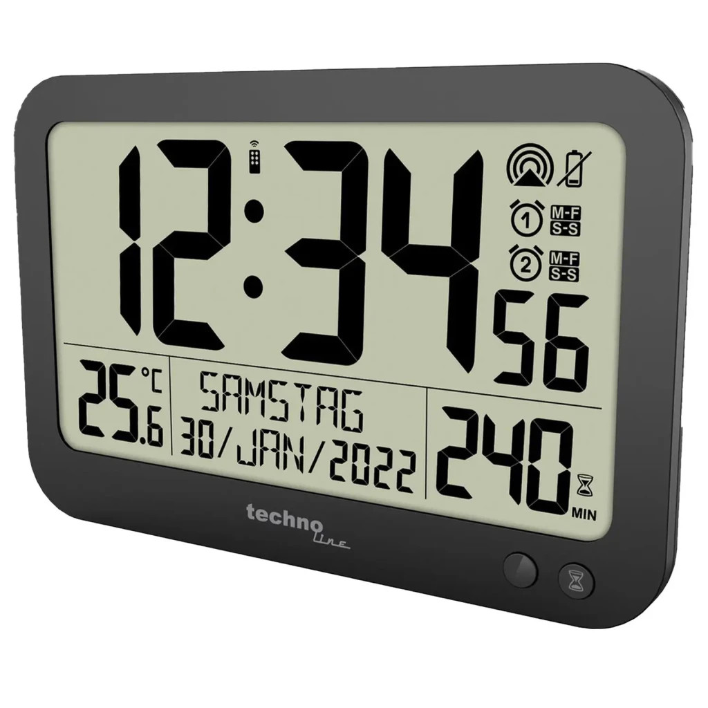 Настінний годинник Technoline WS8026 Black (DAS302460) - зображення 4