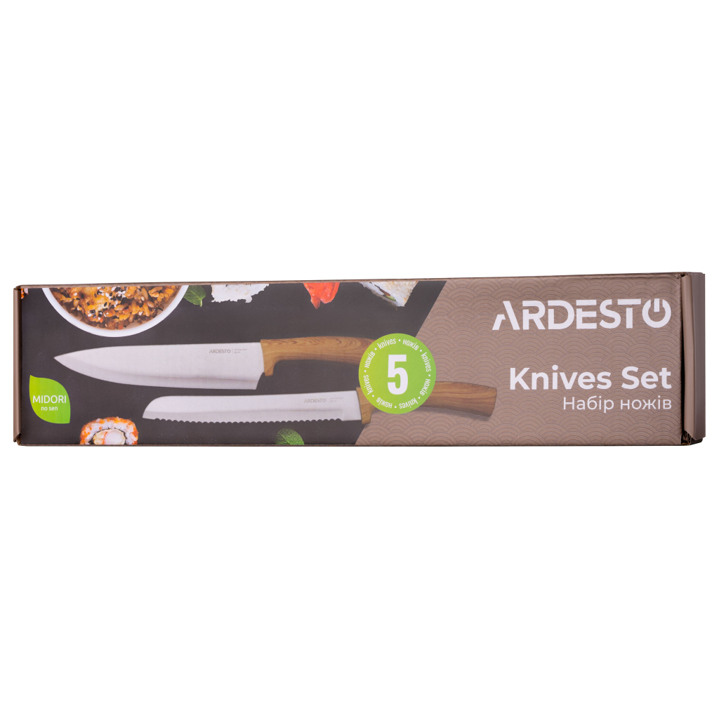 Набір ножів Ardesto Midori 5 предметів Light (AR2105WD) - зображення 3