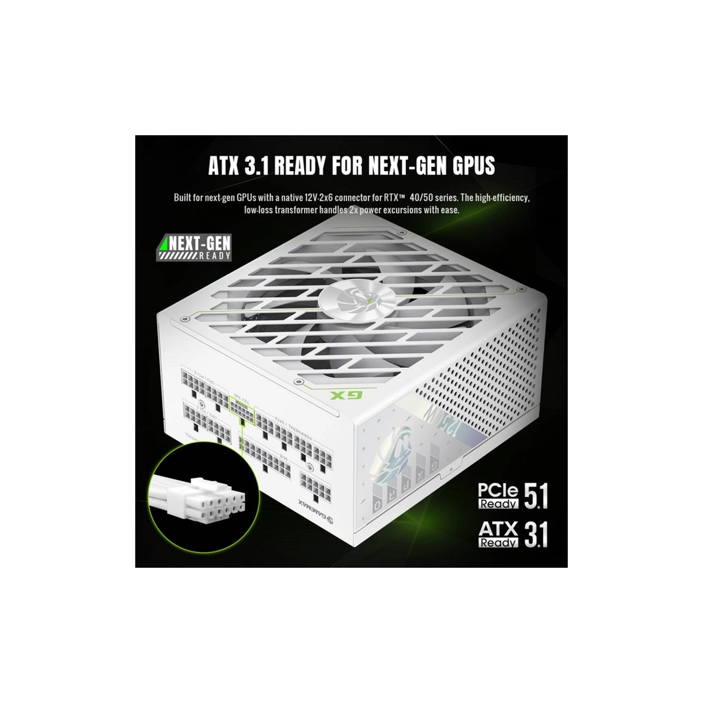Блок живлення Gamemax 1250W (GX PRO 1250G WH) - изображение 6