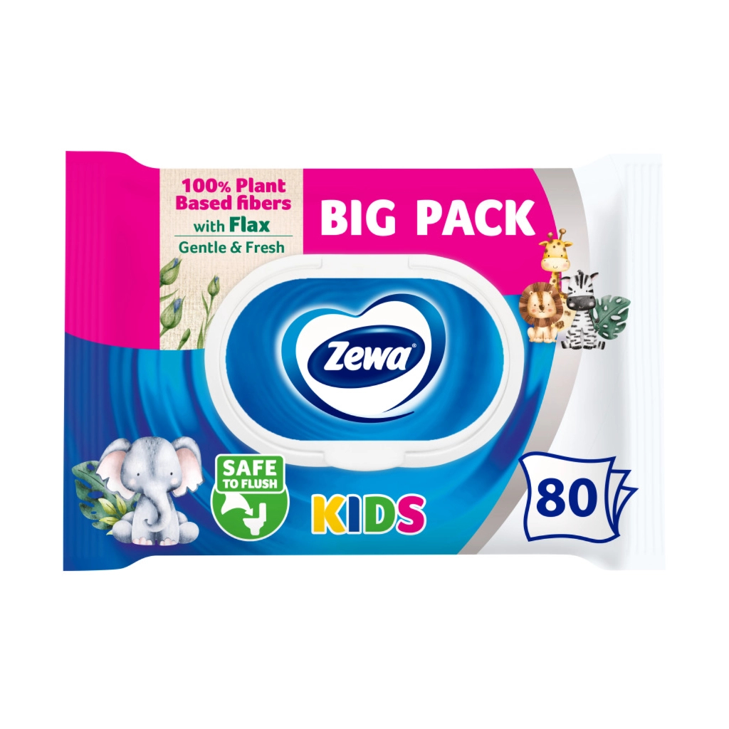 Туалетний папір Zewa Baby 80 шт. (7322541394275) - зображення 1