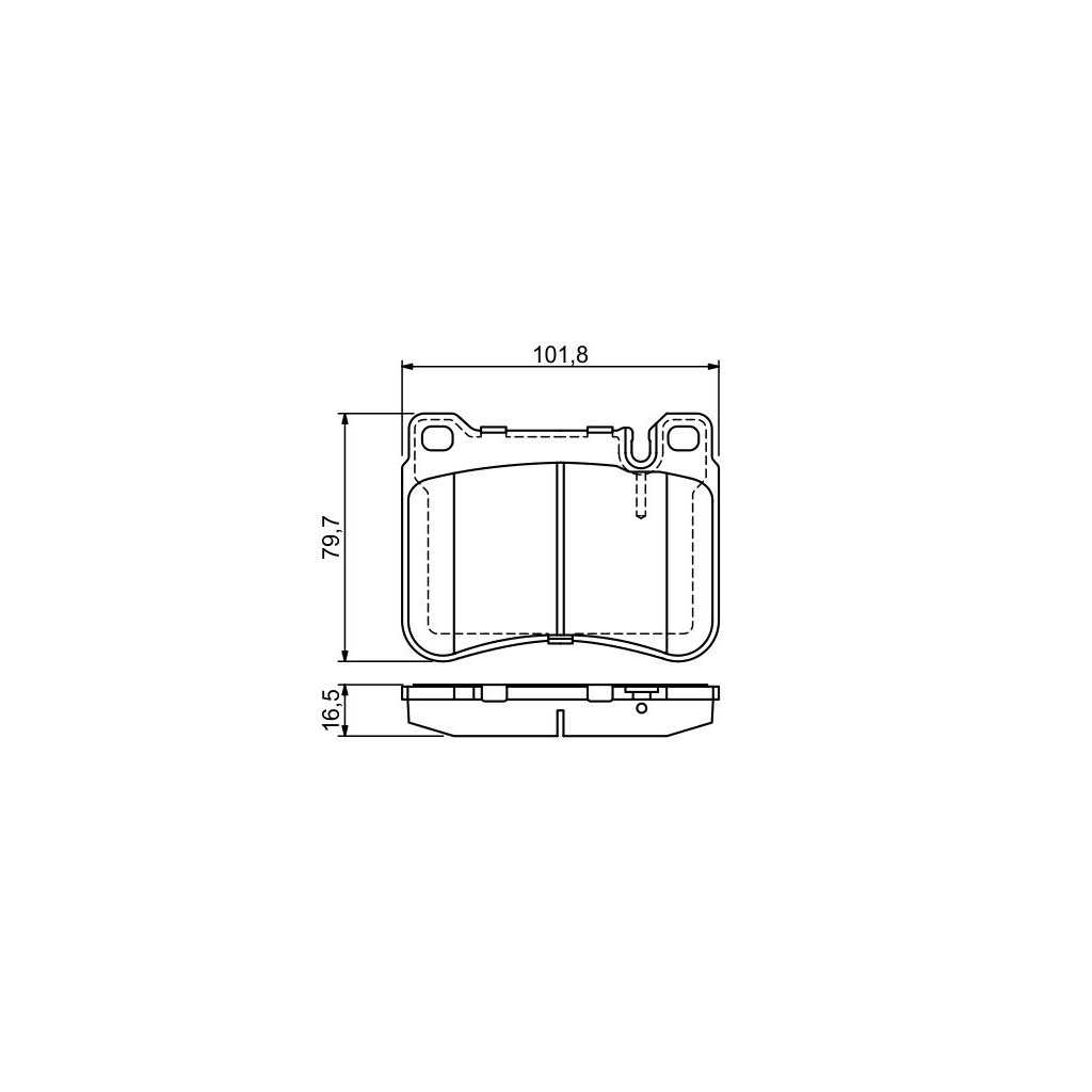 Гальмівні колодки Bosch 0 986 494 166 - зображення 4