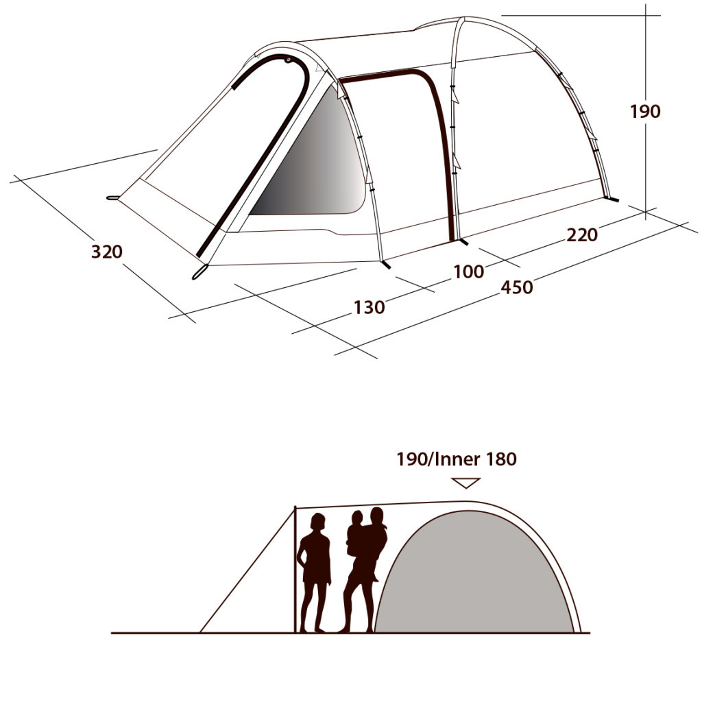 Намет Outwell Cloud 5 Plus Blue (928740) - зображення 9