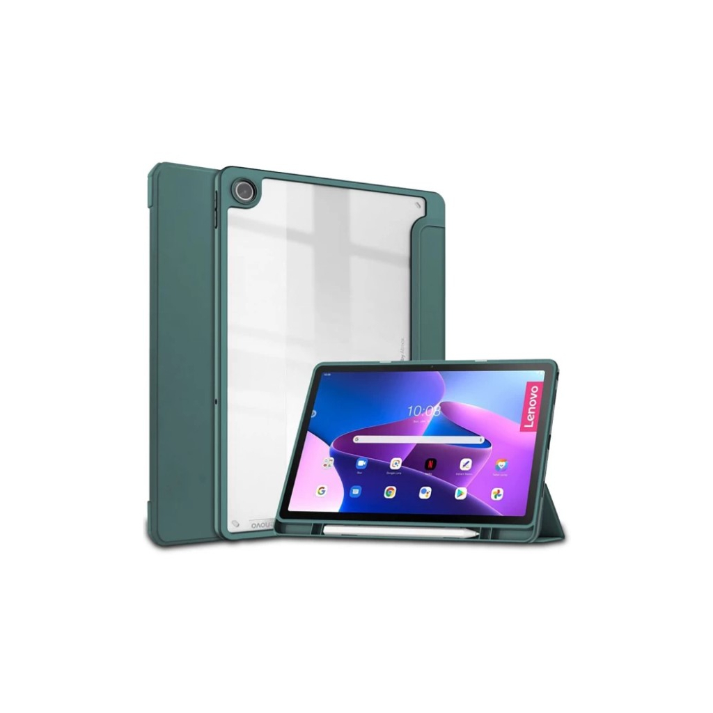 Чохол до планшета BeCover Soft Edge PM Lenovo Tab M10 Plus TB-125F (3rd Gen)/K10 Pro TB-226 10.61" Dark Green (708368) - зображення 3
