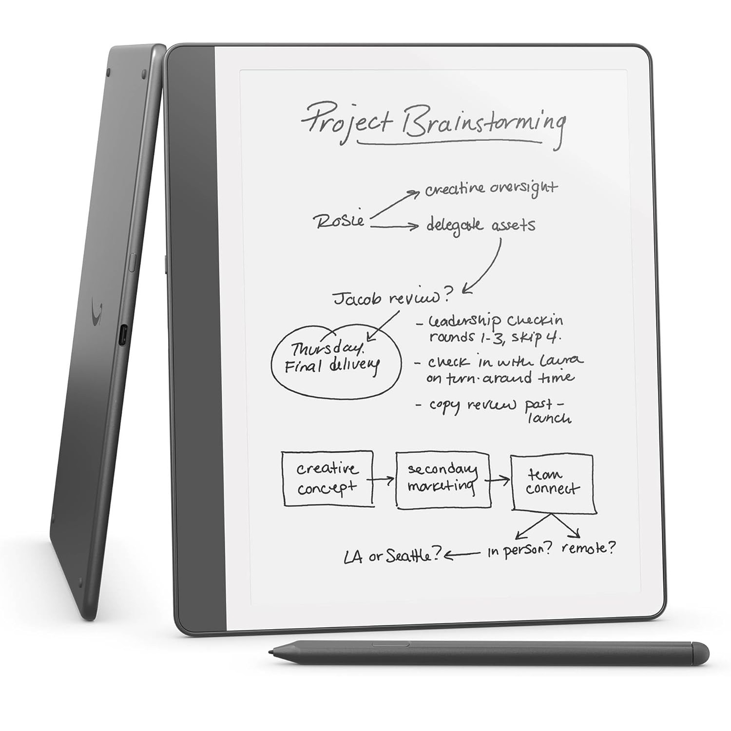 Електронна книга Amazon Kindle Scribe (1st Gen) (2024) 16GB Tungsten_JP - зображення 1