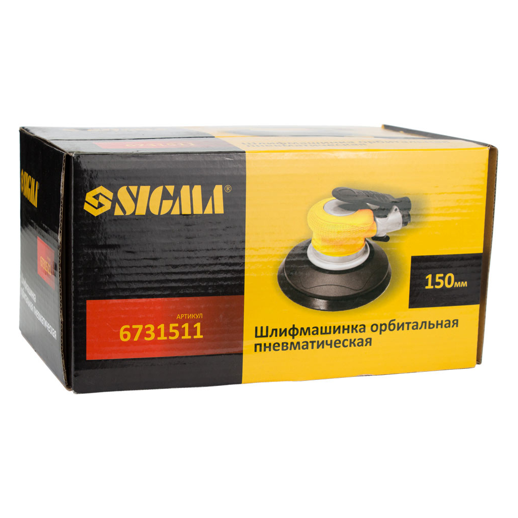 Шліфувальна машина Sigma пневматична орбітальна 150мм (6731511) - зображення 8