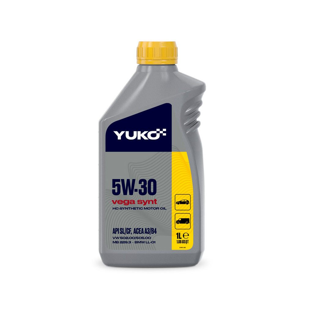 Моторна олива Yuko VEGA SYNT 5W-30 1л (4823110402290) - зображення 1