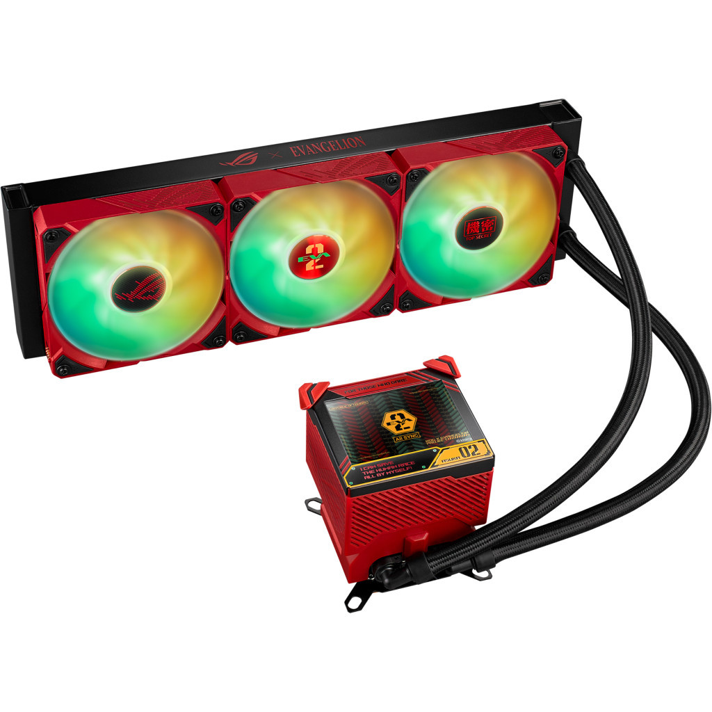 Система рідинного охолодження ASUS ROG RYUJIN III 360 ARGB EVA-02 Edition (90RC00L3-M0UAY0) - зображення 3