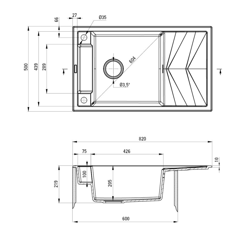 Мийка кухонна Deante Magnetic (ZRM S113) - зображення 2