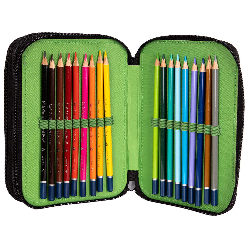 Пенал Astrabag AC31 Pixel one з наповненням, 46 предметів (503022020) - зображення 7