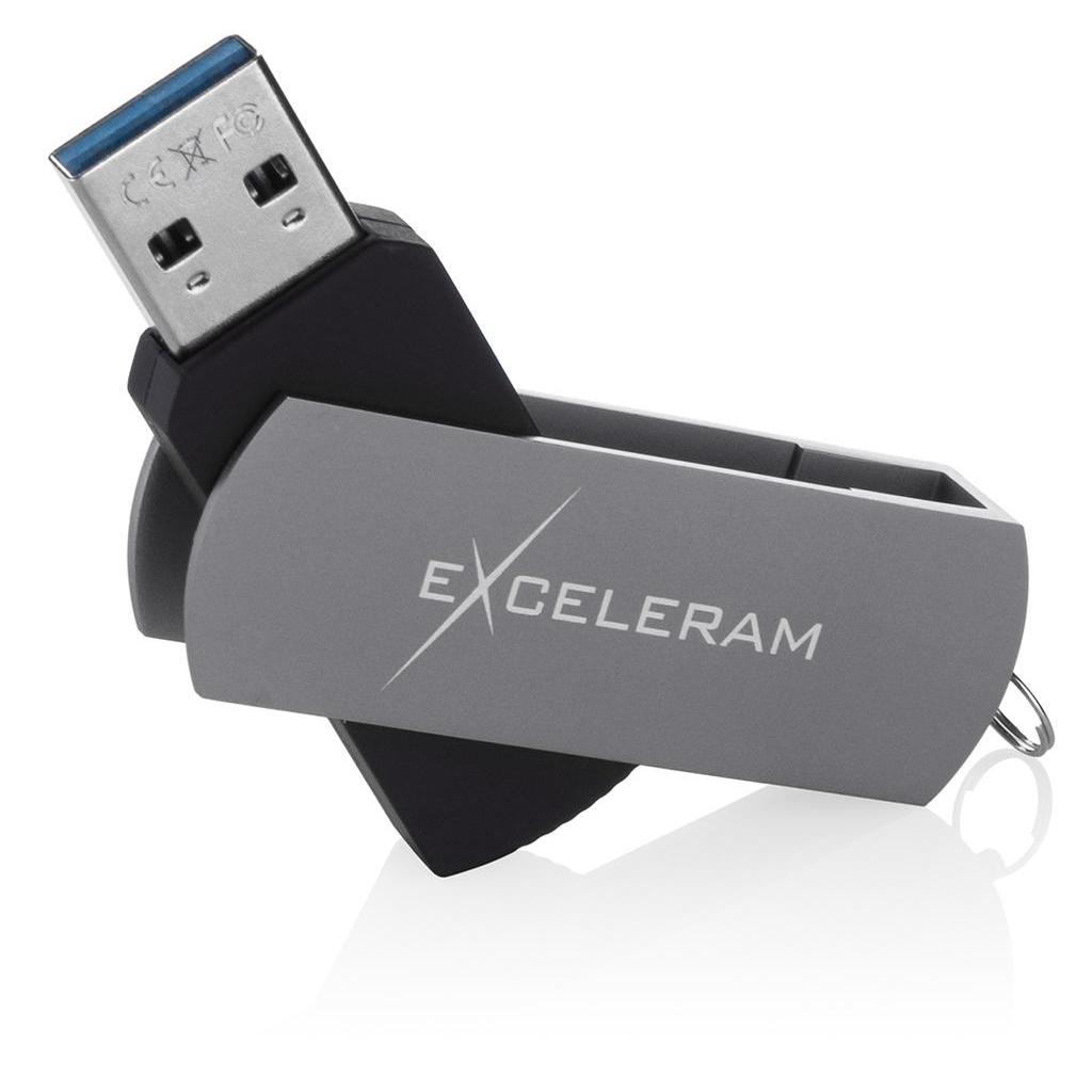 USB флеш накопичувач eXceleram 128GB P2 Series Gray/Black USB 3.1 Gen 1 (EXP2U3GB128) - зображення 3