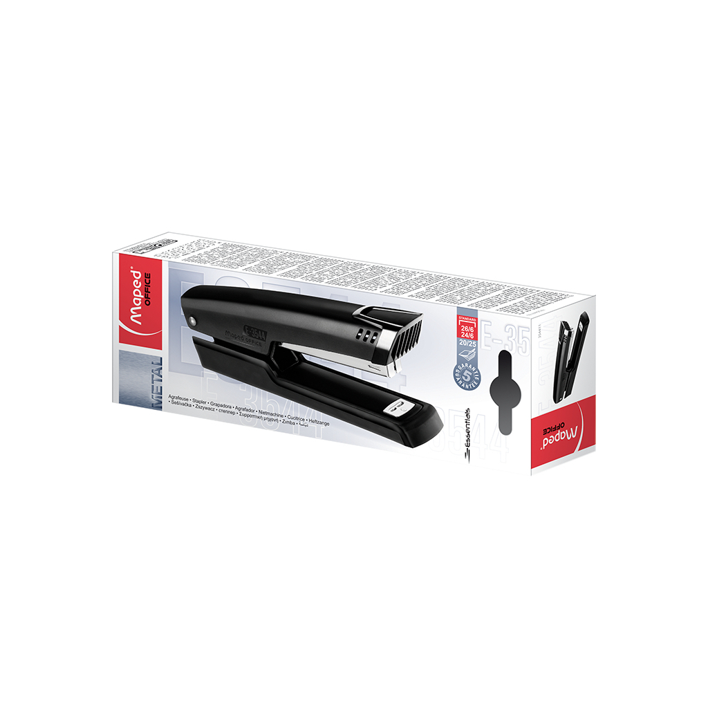 Степлер Maped ESSENTIALS METAL подовжений, металевий, 25л., (Скоби №24 / 6 (MP.354411) - зображення 2