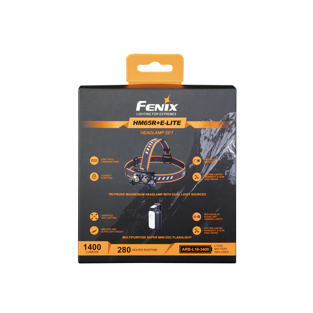 Ліхтар Fenix HM65R + Fenix E-LITE (HM65RE-LITE) - зображення 12