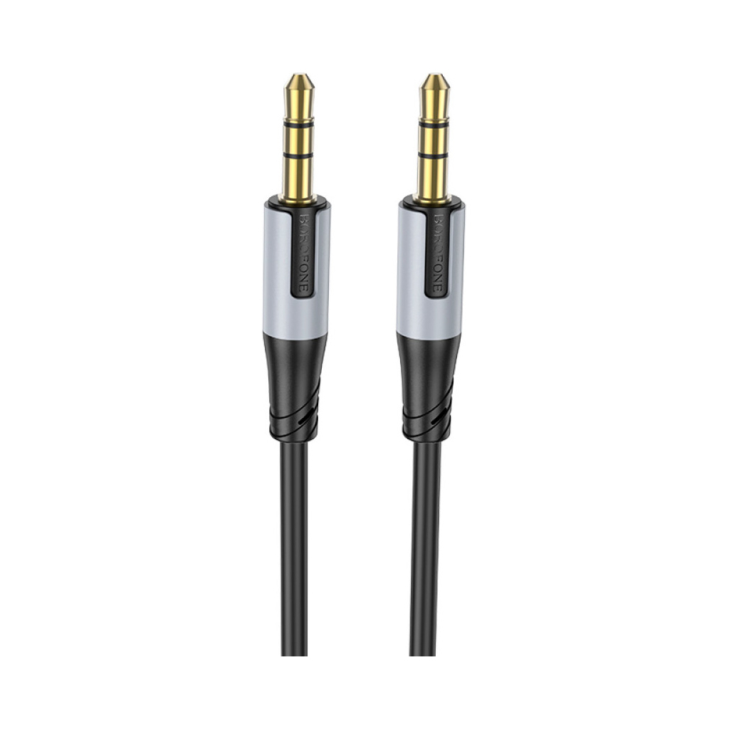 Кабель мультимедійний 3.5mm M to 3.5mm M 1.0m black BOROFONE (6941991108310) - изображение 2