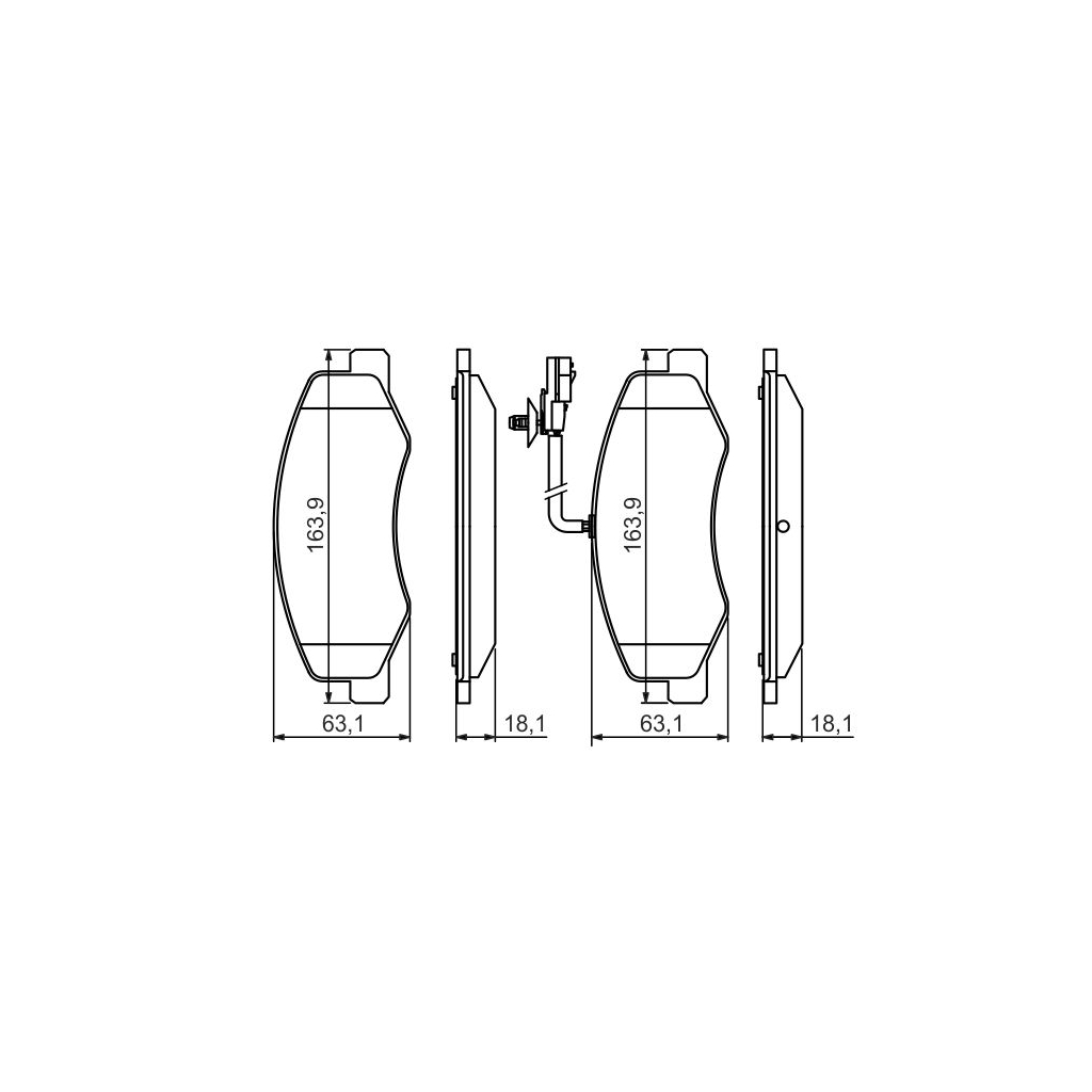 Гальмівні колодки Bosch 0 986 494 499 - изображение 5