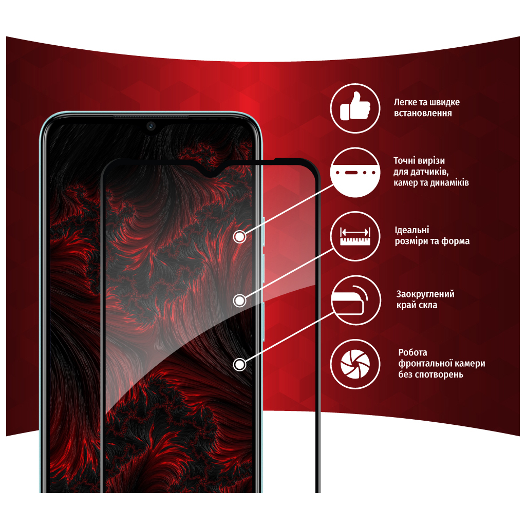 Скло захисне Intaleo Full Glue Tecno Spark Go 2023 (1283126564840) - зображення 3