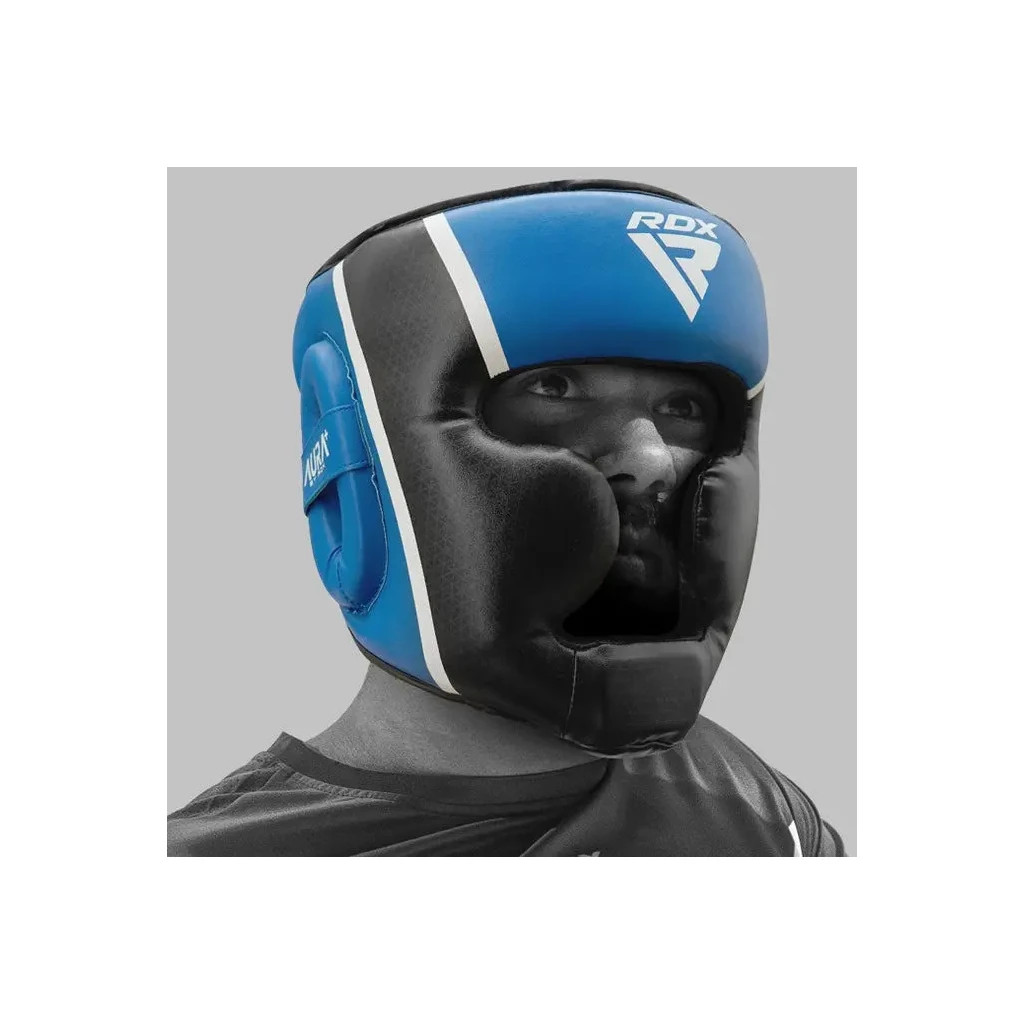 Боксерський шолом RDX Aura Plus T-17 Blue/Black M (HGR-T17UB-M+) - зображення 7