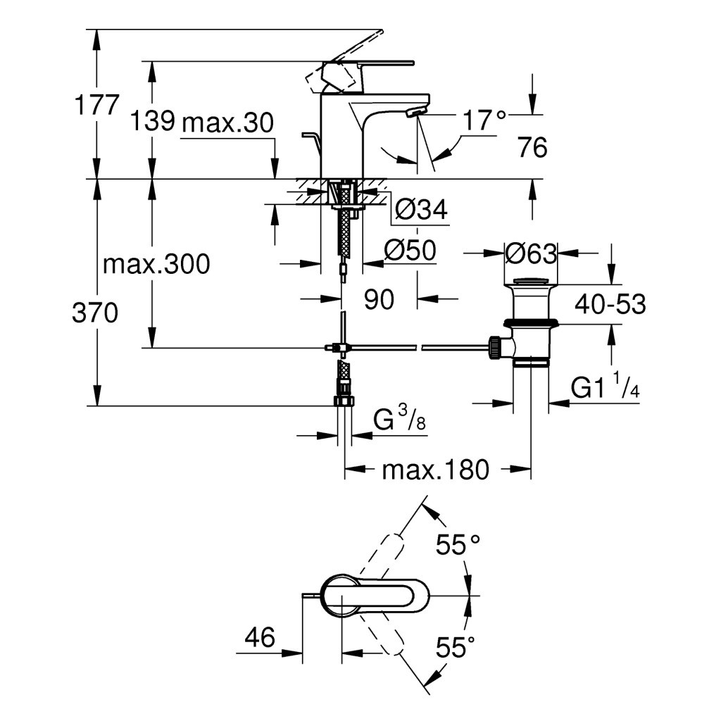 Змішувач Grohe Get S (32883000) - зображення 6